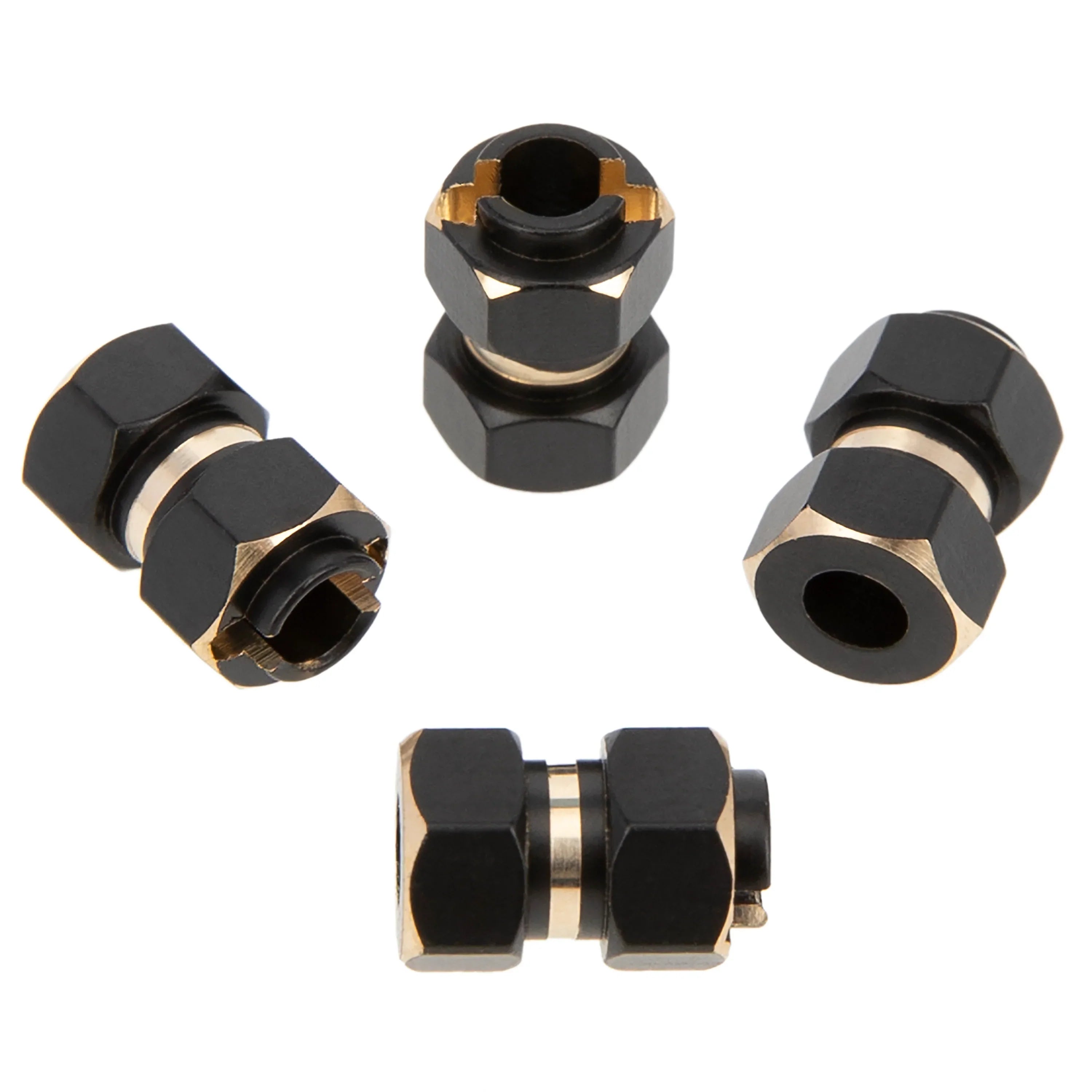 Meus Racing Brass Wheel Hex Hub Extenders Adaptor 10mm(+6mm) for 1/18 RC Crawler Car TRX-4M TRX4M Upgrade Parts - HeliDirect