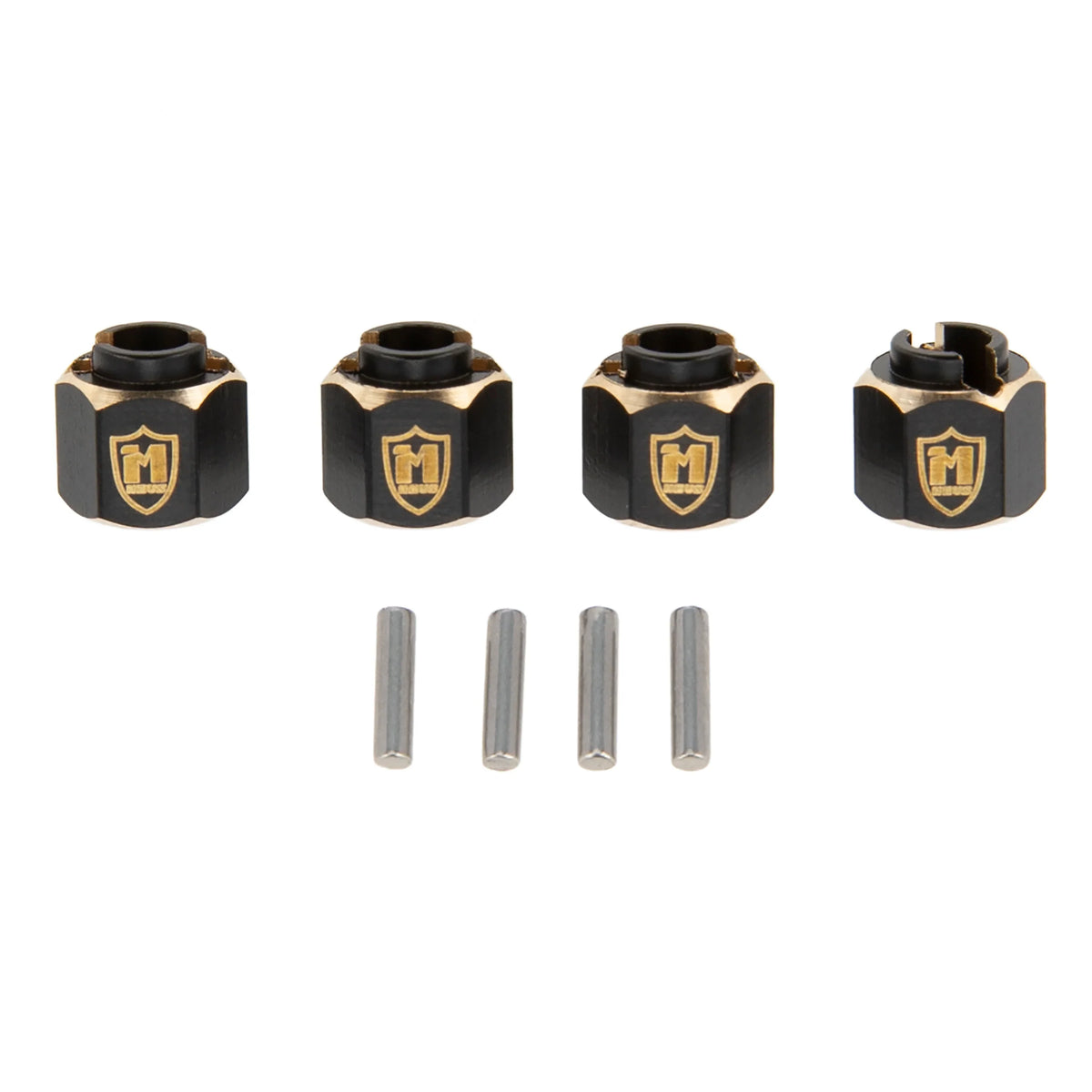 Meus Racing Brass Wheel Hex Hub Extenders Adaptor 6mm(+2mm) for 1/18 RC Crawler Car TRX-4M TRX4M Upgrade Parts - HeliDirect