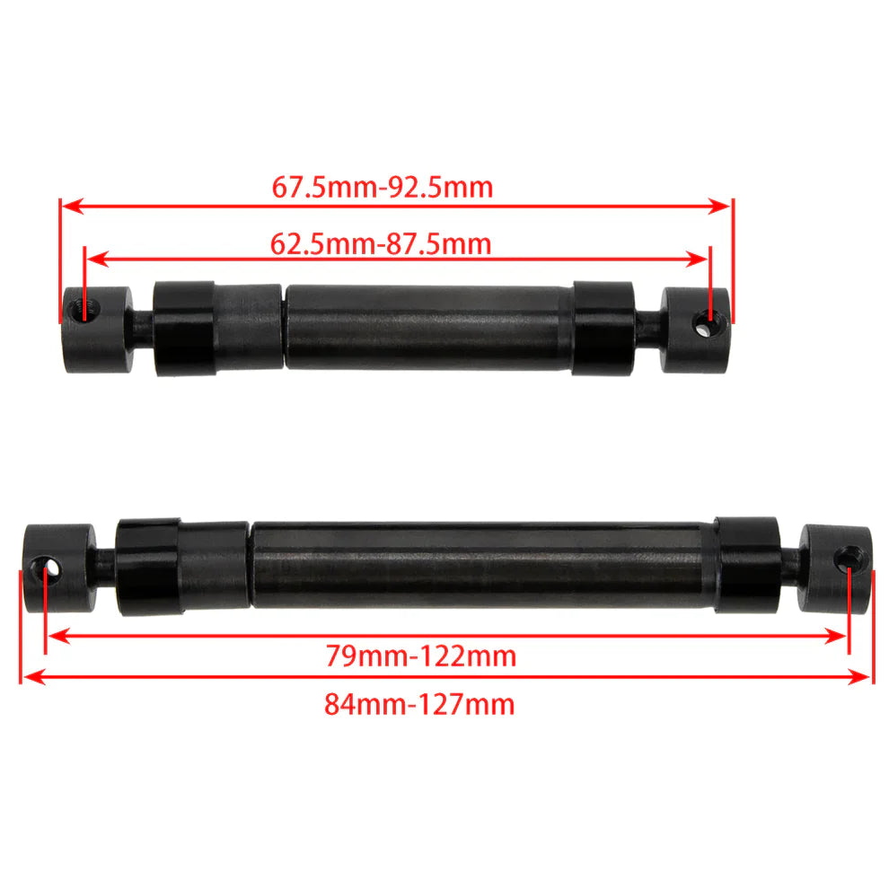 MEUS RACING Metal Drive Shafts Front and Rear for AXIAL 1/18 UTB18 - HeliDirect