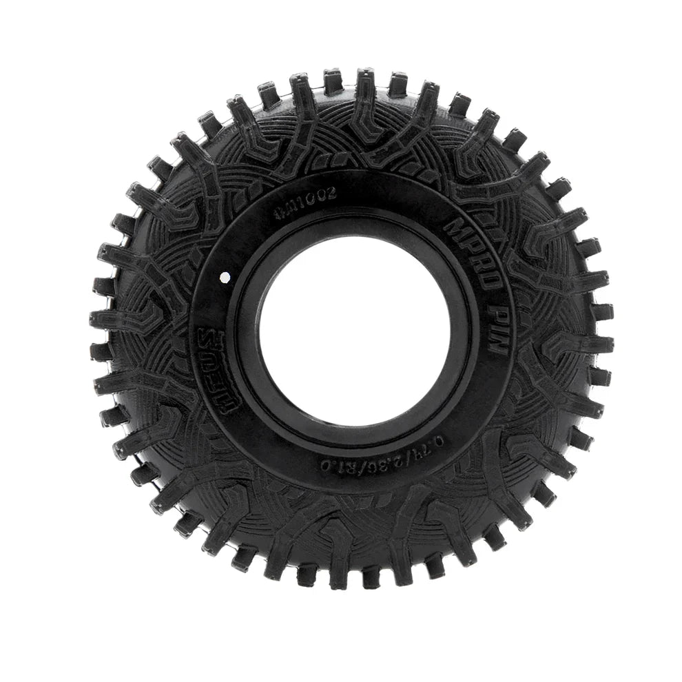MEUS Racing 1.0-inch RC Rubber Tire Set MS6 RC Tire For 1/18 TRX4M 1/24 SCX24 FCX24 AX24 - Mpro Pin M1002