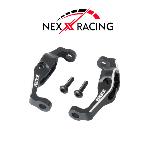 Nexx Racing Alu 7075 C-Hub Carrier for FMS Max Smasher & Power Wagon 1/24 (Black) - HeliDirect