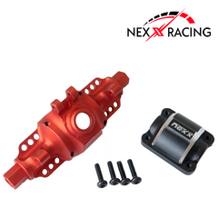 Nexx Racing Rear Or Front Housing Differential Alu 7075 T6 For FMS FCX24 Max Smasher & Power Wagon (Red) - HeliDirect