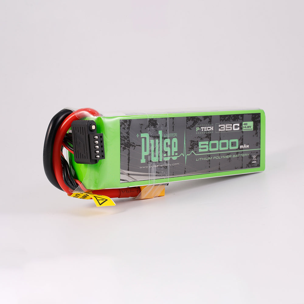 PULSE 5000mah 35C 14.8V 4S P-Tech LiPo Battery - XT60 Connector