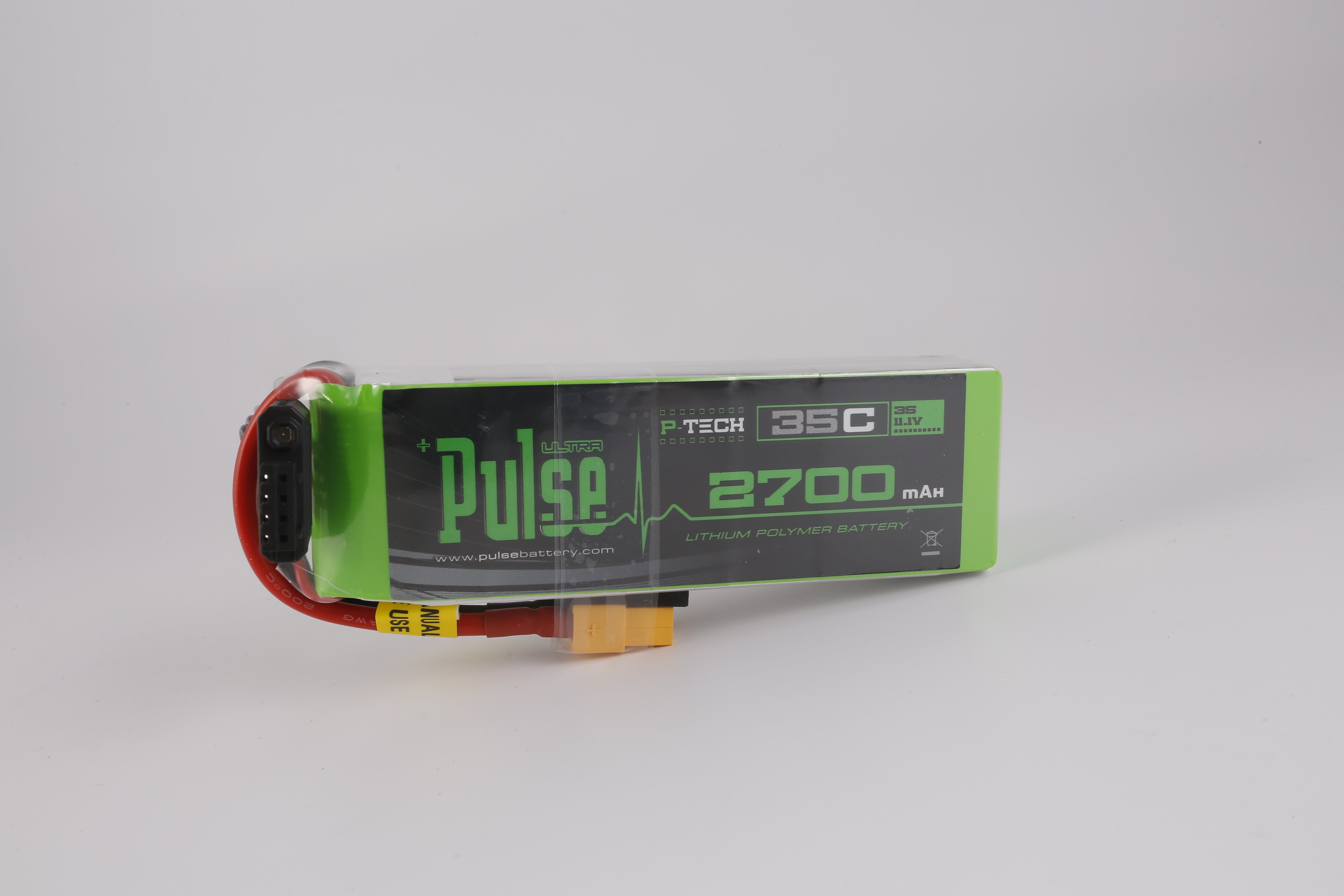 Pulse 2700mah 35C 11.1V 3S P-Tech Lipo Battery - XT60 Connector