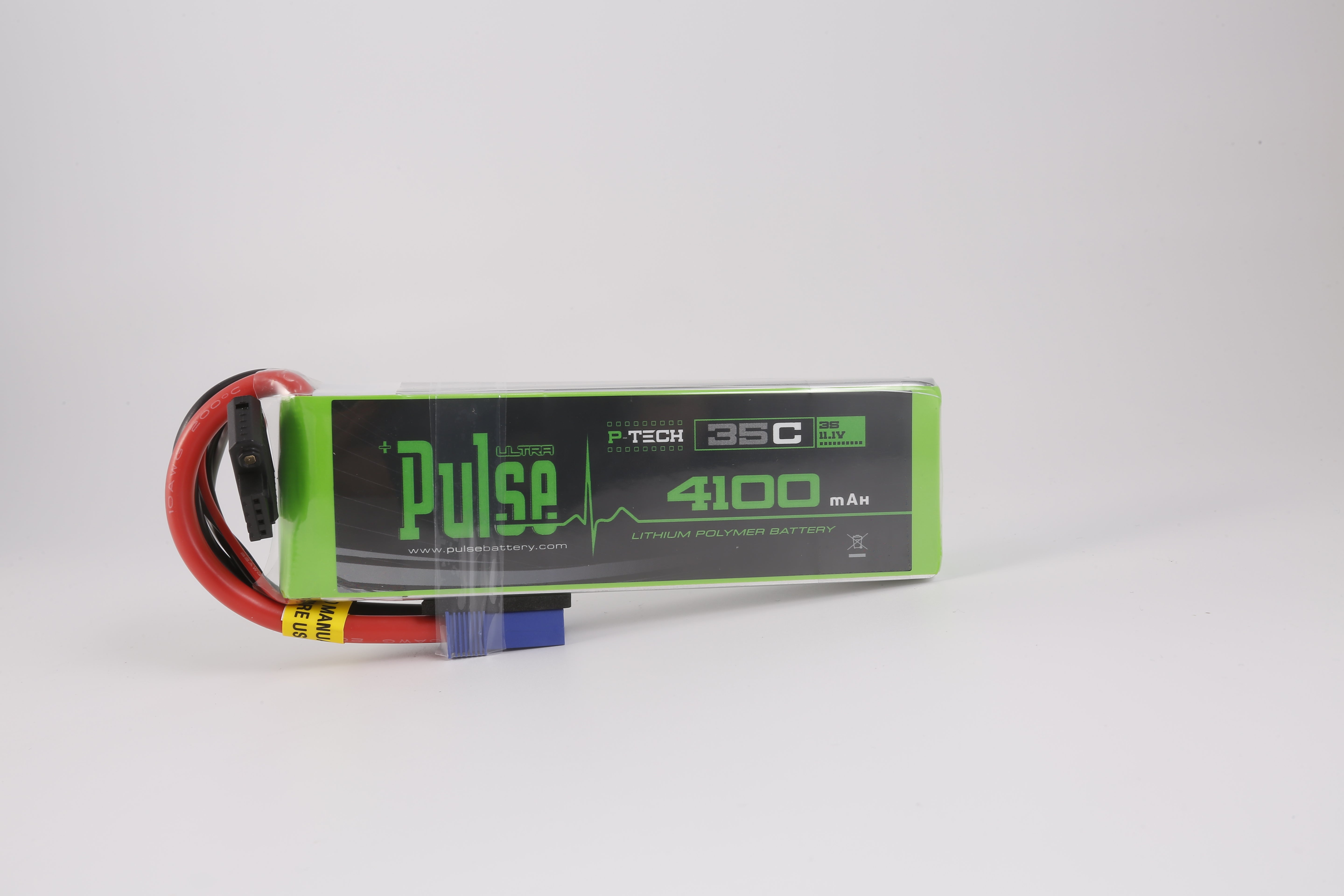 PULSE 4100mah 35C 11.1V 3S P-Tech LiPo Battery - EC5 Connector