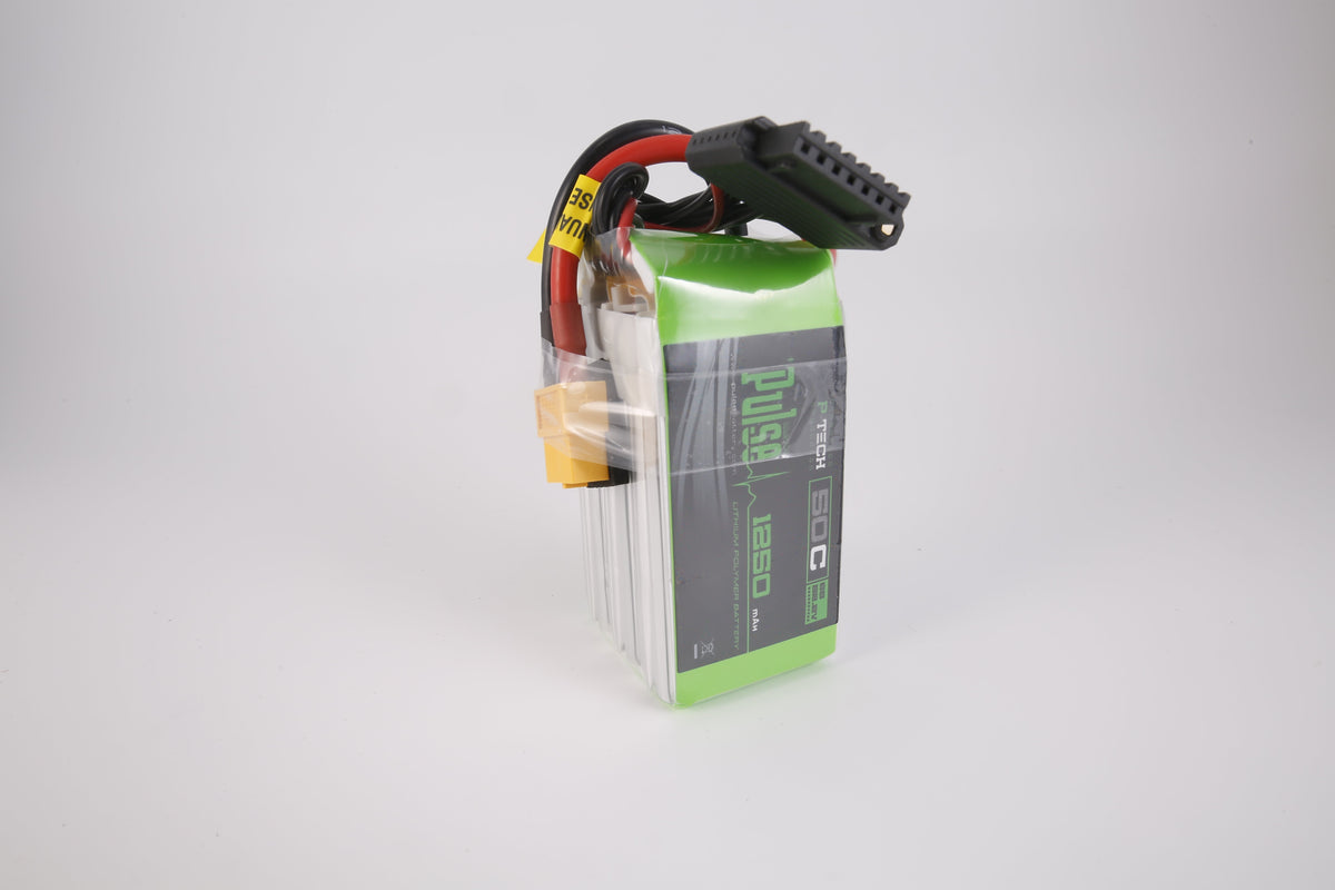 Pulse 1250mah 50C 22.2V 6S P-Tech Lipo Battery - XT60 Connector