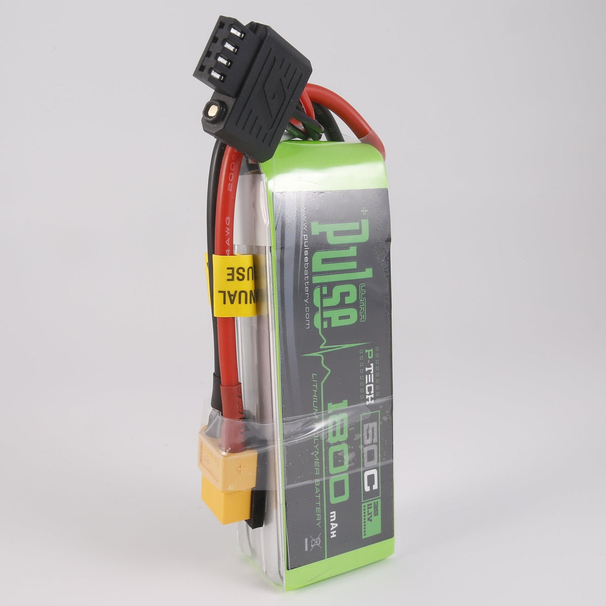 Pulse 1800mah 50C 11.1V 3S P-Tech Lipo Battery - XT60 Connector