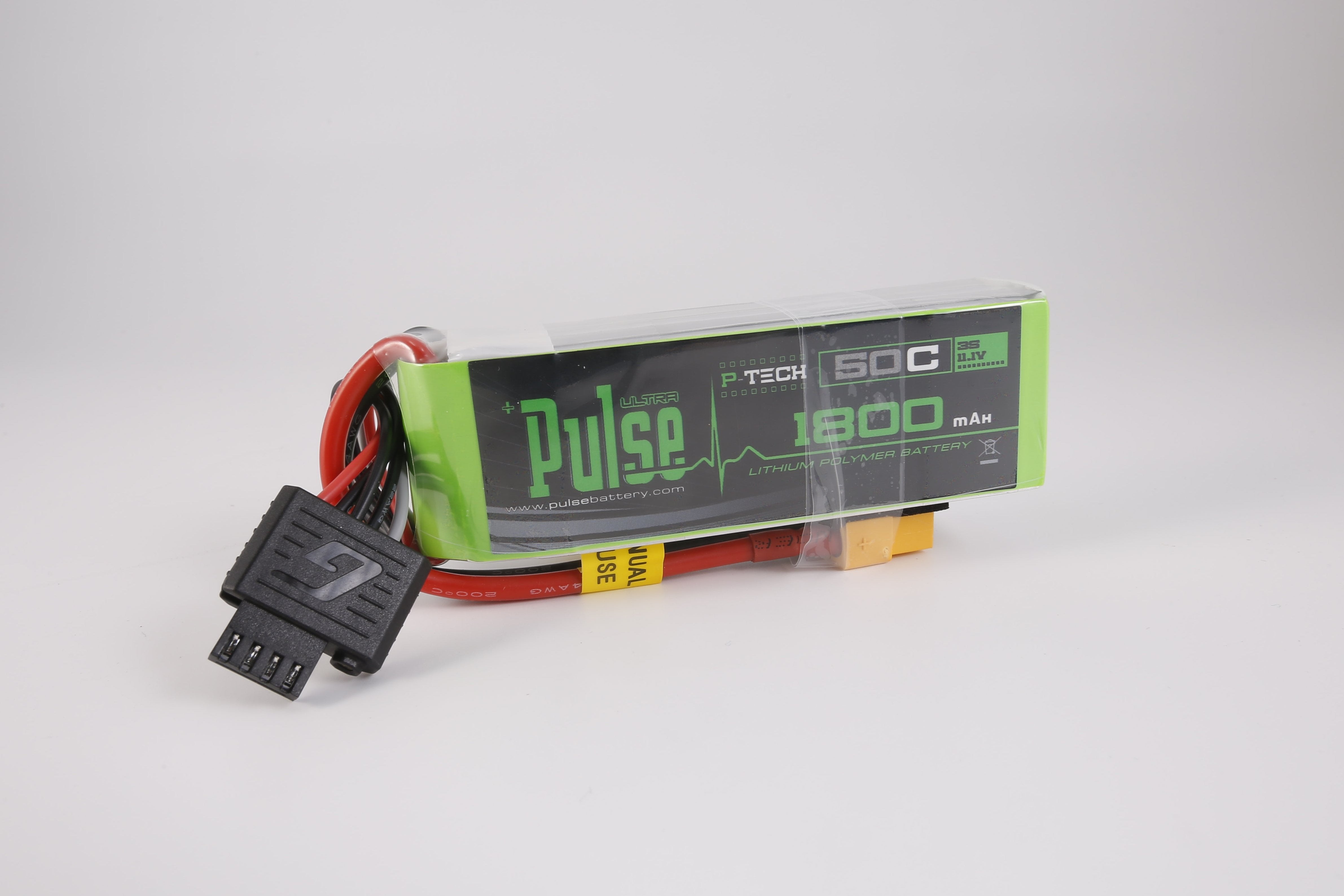 Pulse 1800mah 50C 11.1V 3S P-Tech Lipo Battery - XT60 Connector