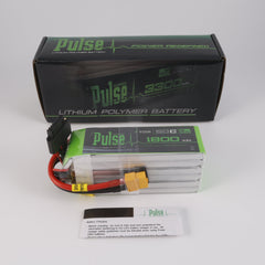 PULSE 1800mah 50C 22.2V 6S P-Tech LiPo Battery - XT60 Connector