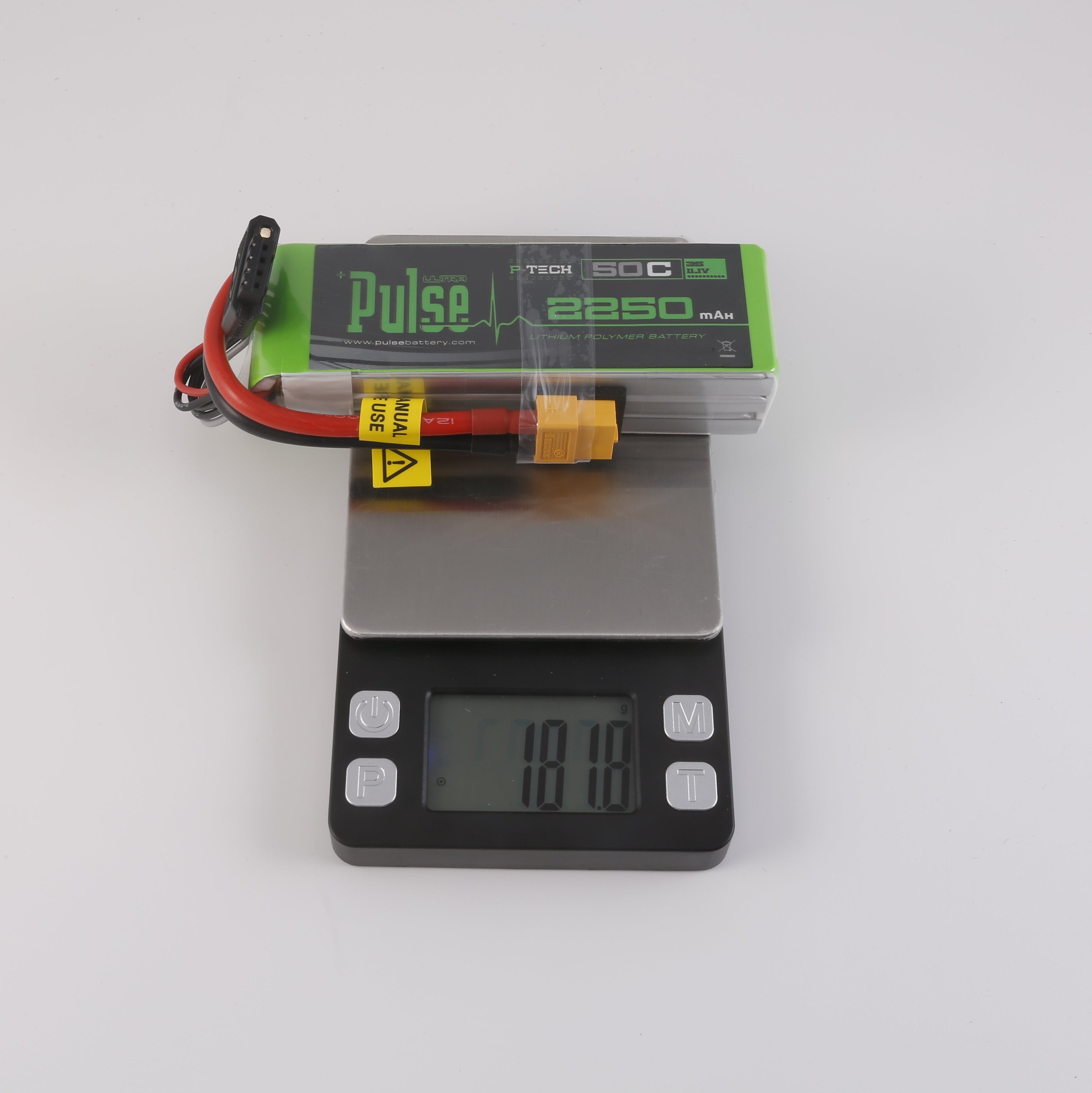 PULSE 2250mAh 50C 11.1V 3S P-Tech LiPo Battery - XT60 Connector