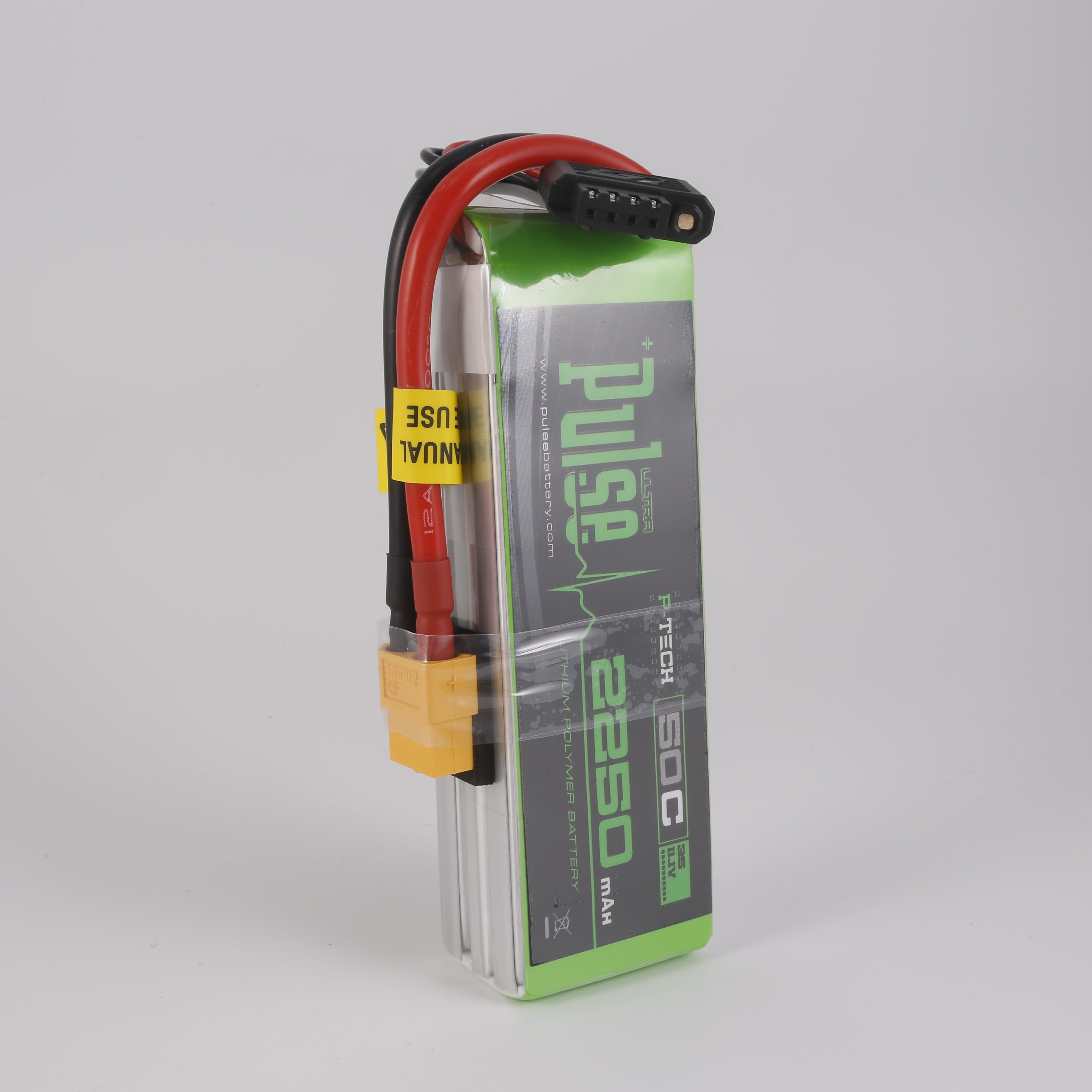 PULSE 2250mAh 50C 11.1V 3S P-Tech LiPo Battery - XT60 Connector