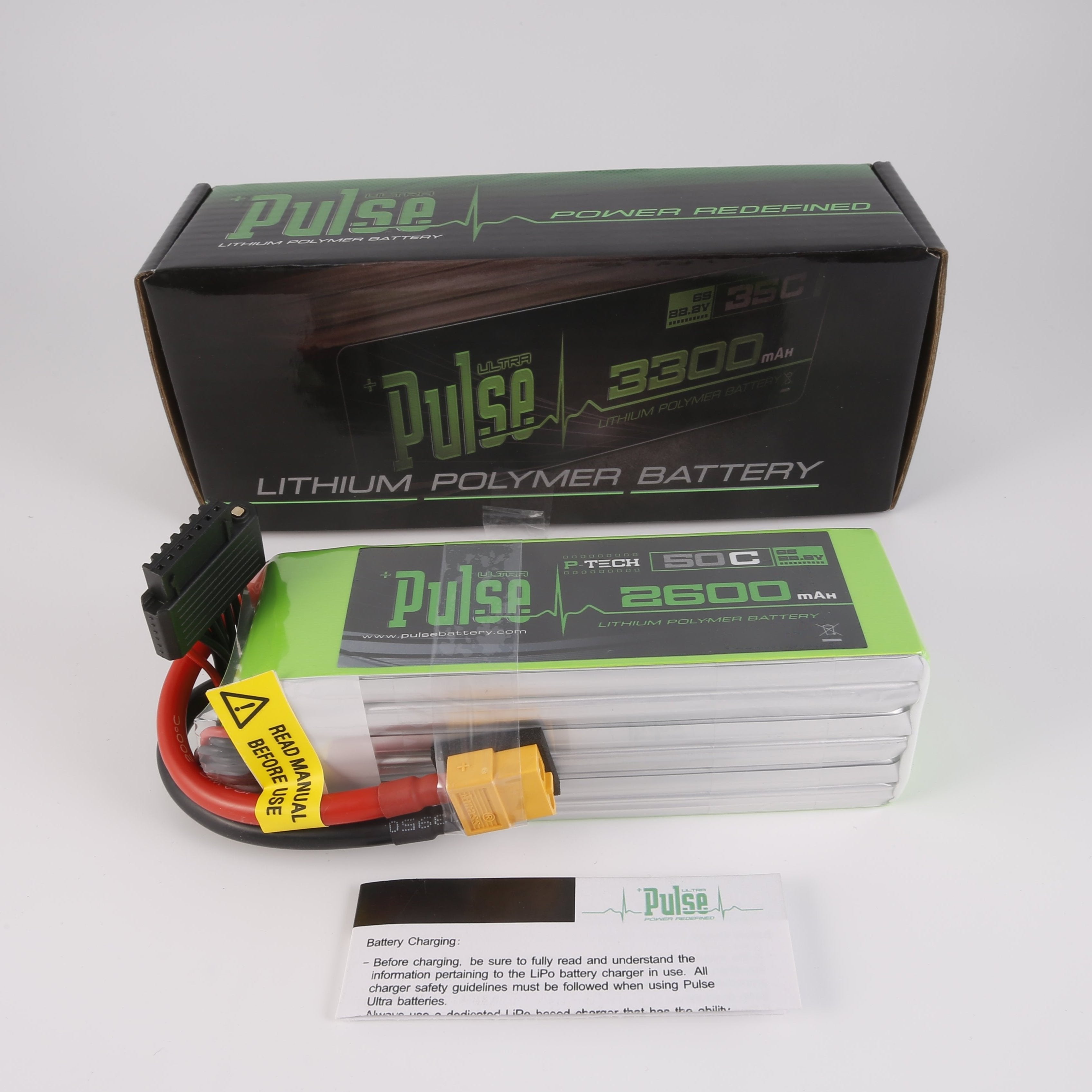 PULSE 2600mah 50C 22.2V 6S P-Tech  LiPo Battery - XT60 Connector