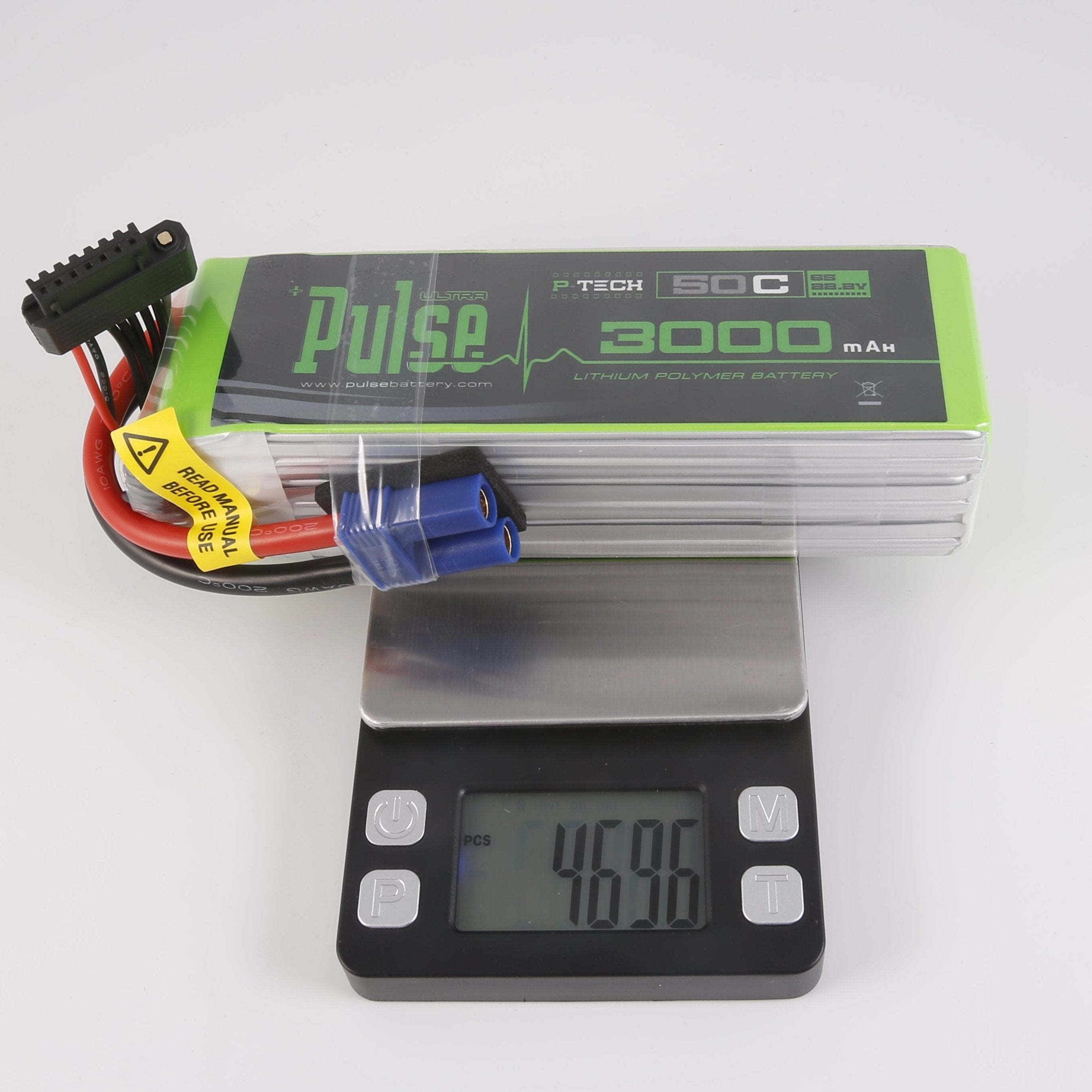 Pulse 3000mah 50C 22.2V 6S P-Tech Lipo Battery - EC5 Connector