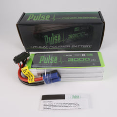 Pulse 3000mah 50C 22.2V 6S P-Tech Lipo Battery - EC5 Connector