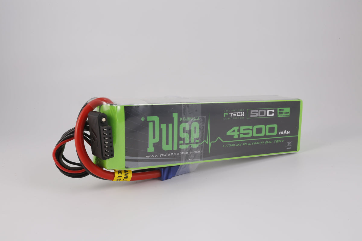 PULSE 4500mah 50C 22.2V 6S P-Tech LiPo Battery - EC5 Connector