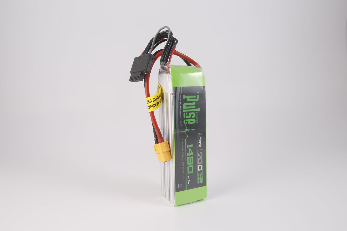 Pulse 1450mAh 70C 6S P-Tech LiPo Battery - XT60 Connector