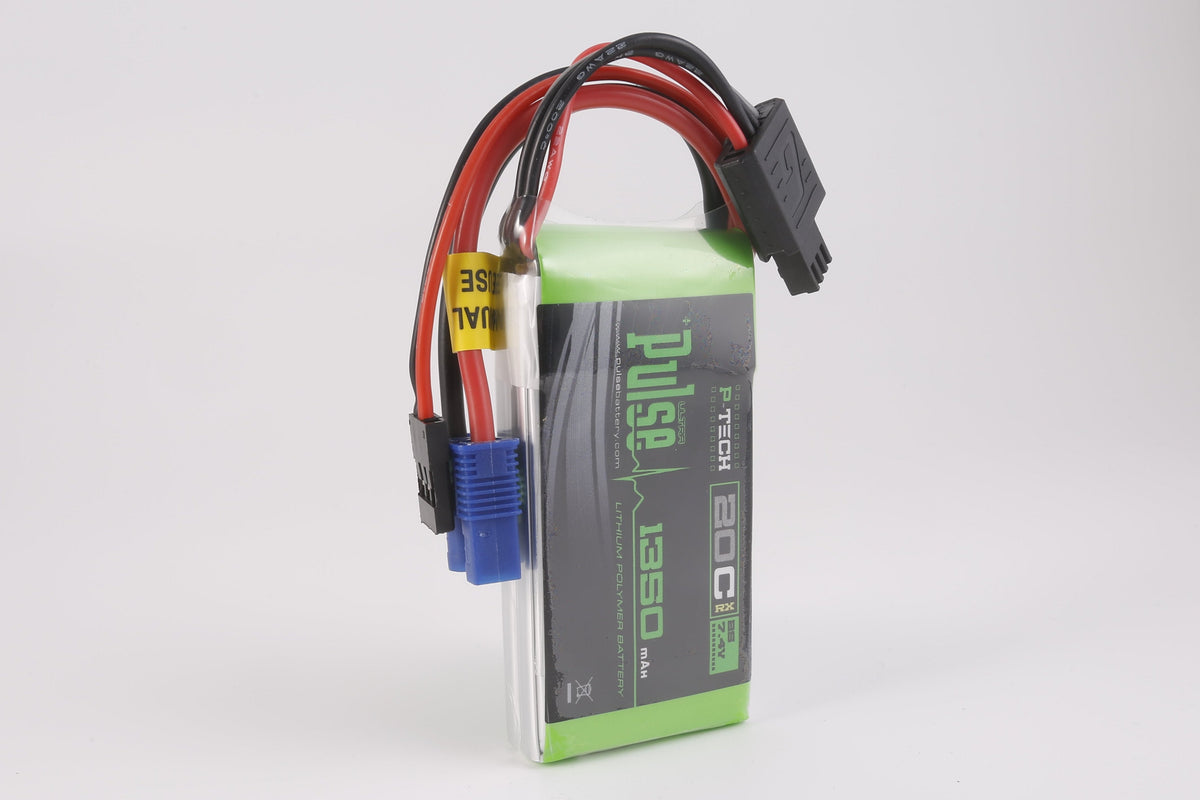 PULSE 2S 1350mAh 20C 7.4V RX P-Tech LiPo Battery