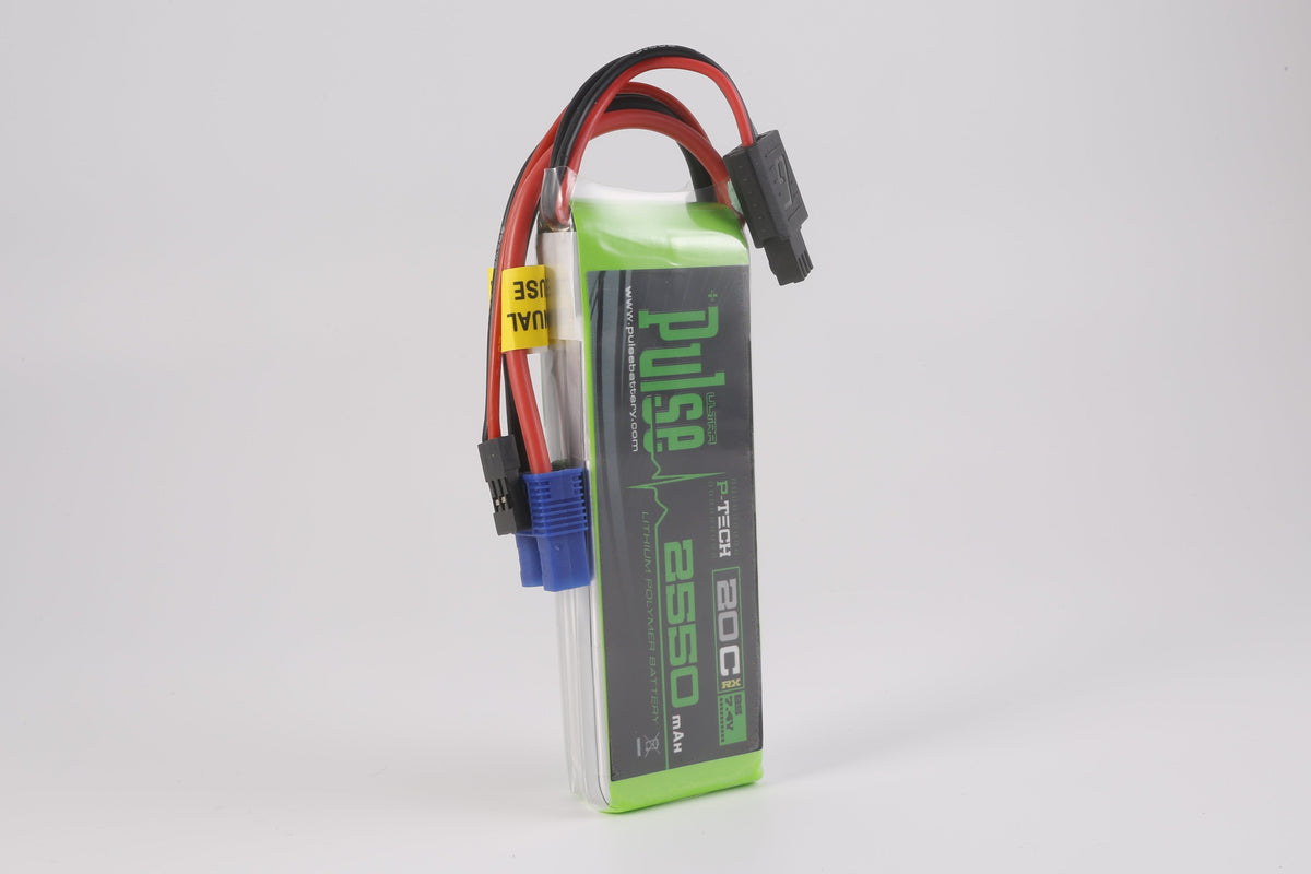 PULSE 2S 2550mAh 20C 7.4V RX P-Tech LiPo Battery