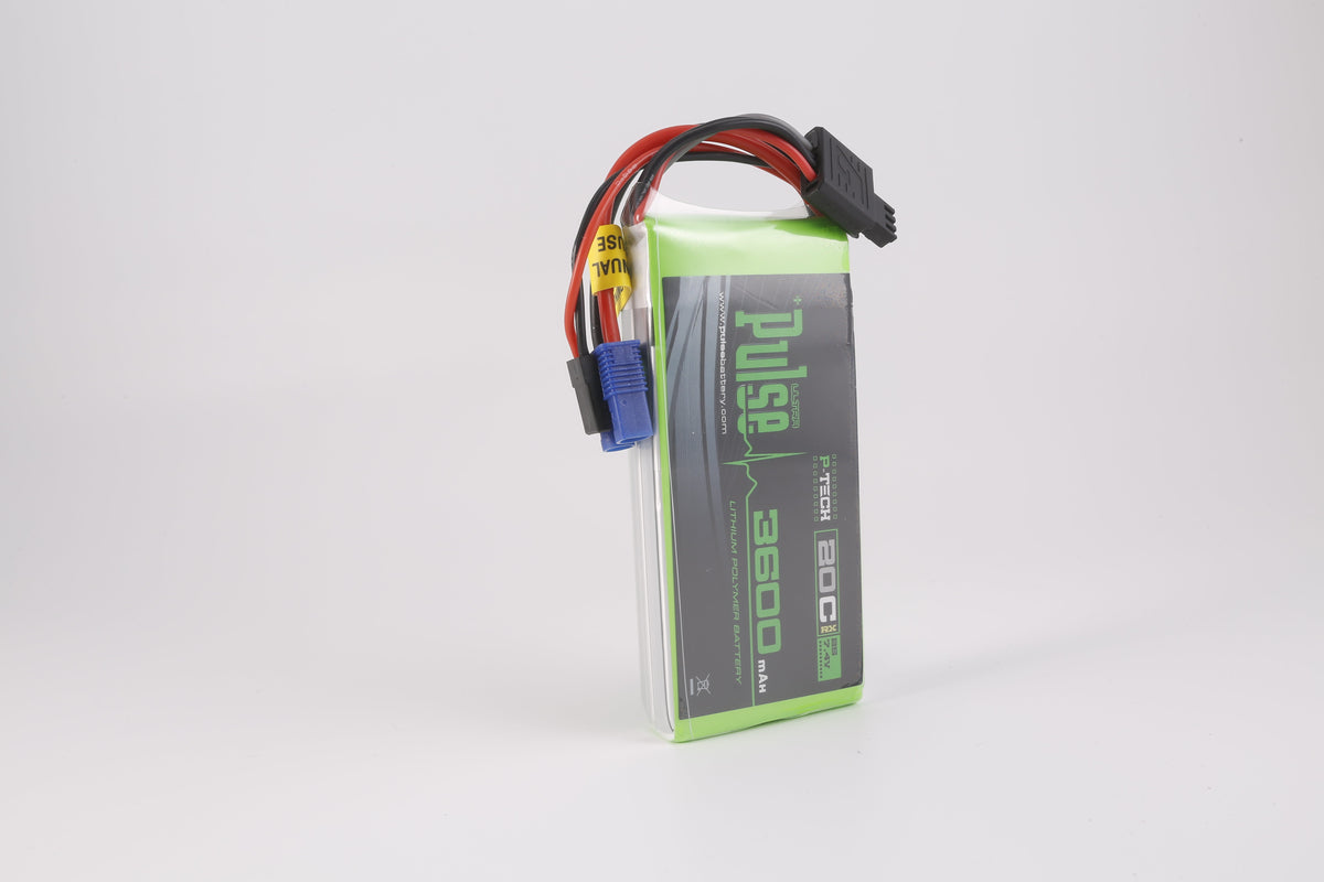 PULSE 2S 3600mAh 20C 7.4V RX P-Tech Lipo Battery