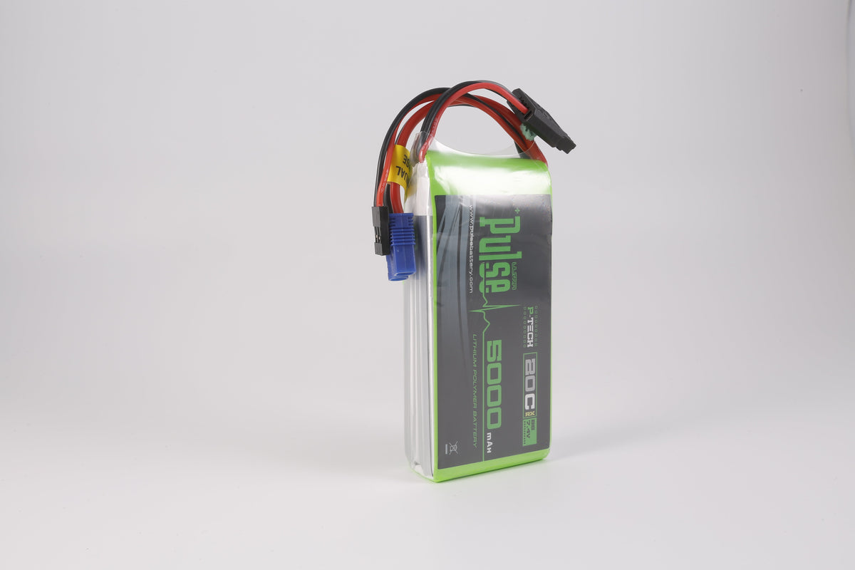 PULSE 2S 5000mah 20C 7.4V RX P-Tech LiPo Battery