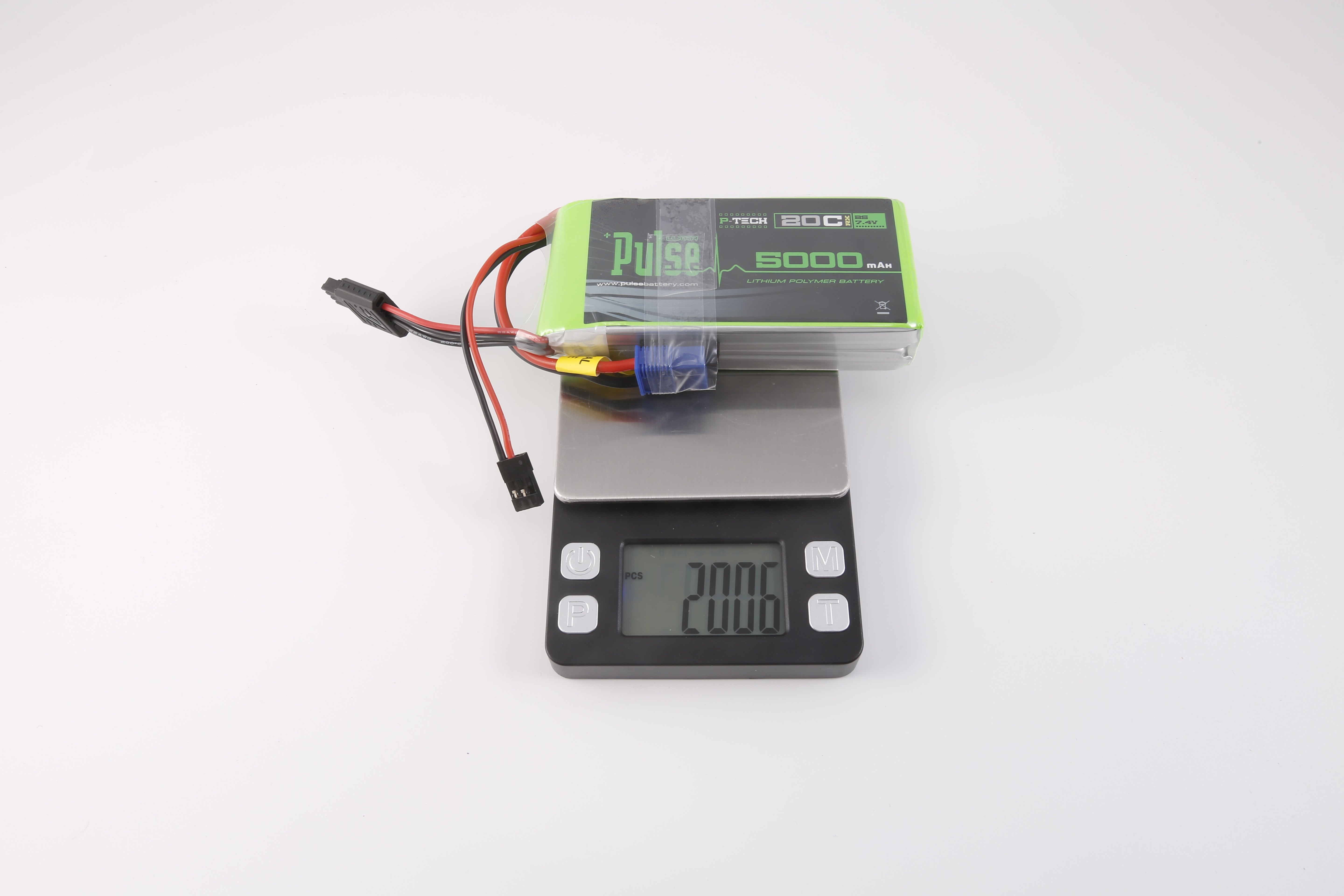 PULSE 2S 5000mah 20C 7.4V RX P-Tech LiPo Battery