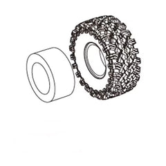MJX HYPER GO Tire & inner Foam Set For H8H & H8E
