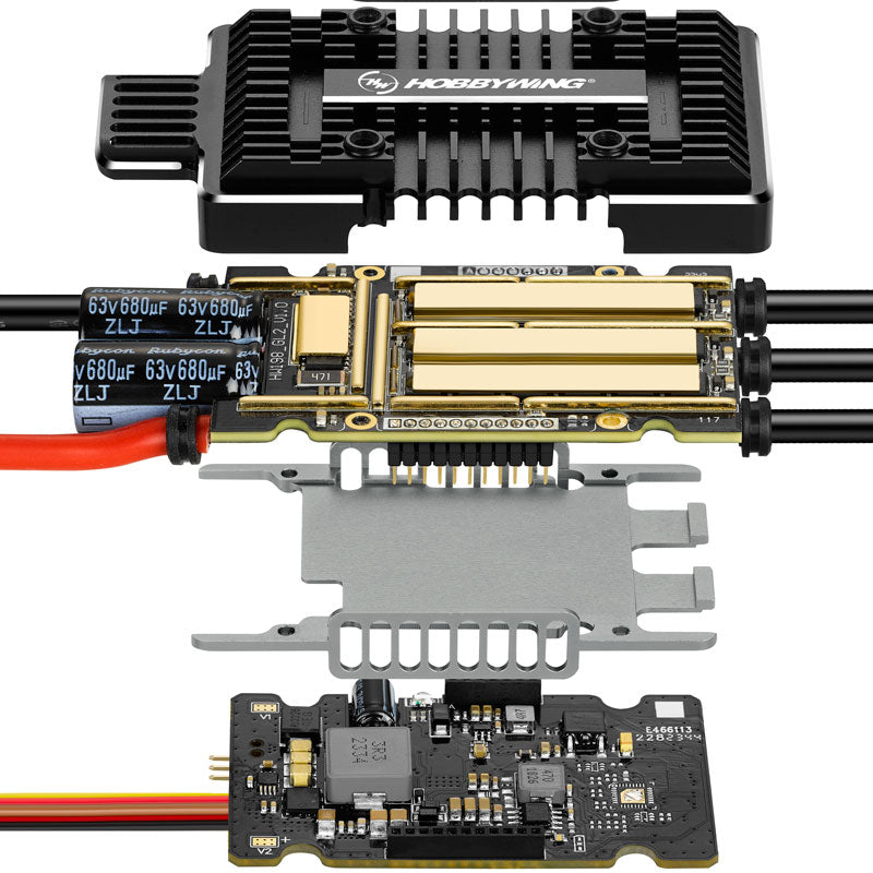 HobbyWing Platinum PRO 180A HV SBEC V5 ESC - HeliDirect
