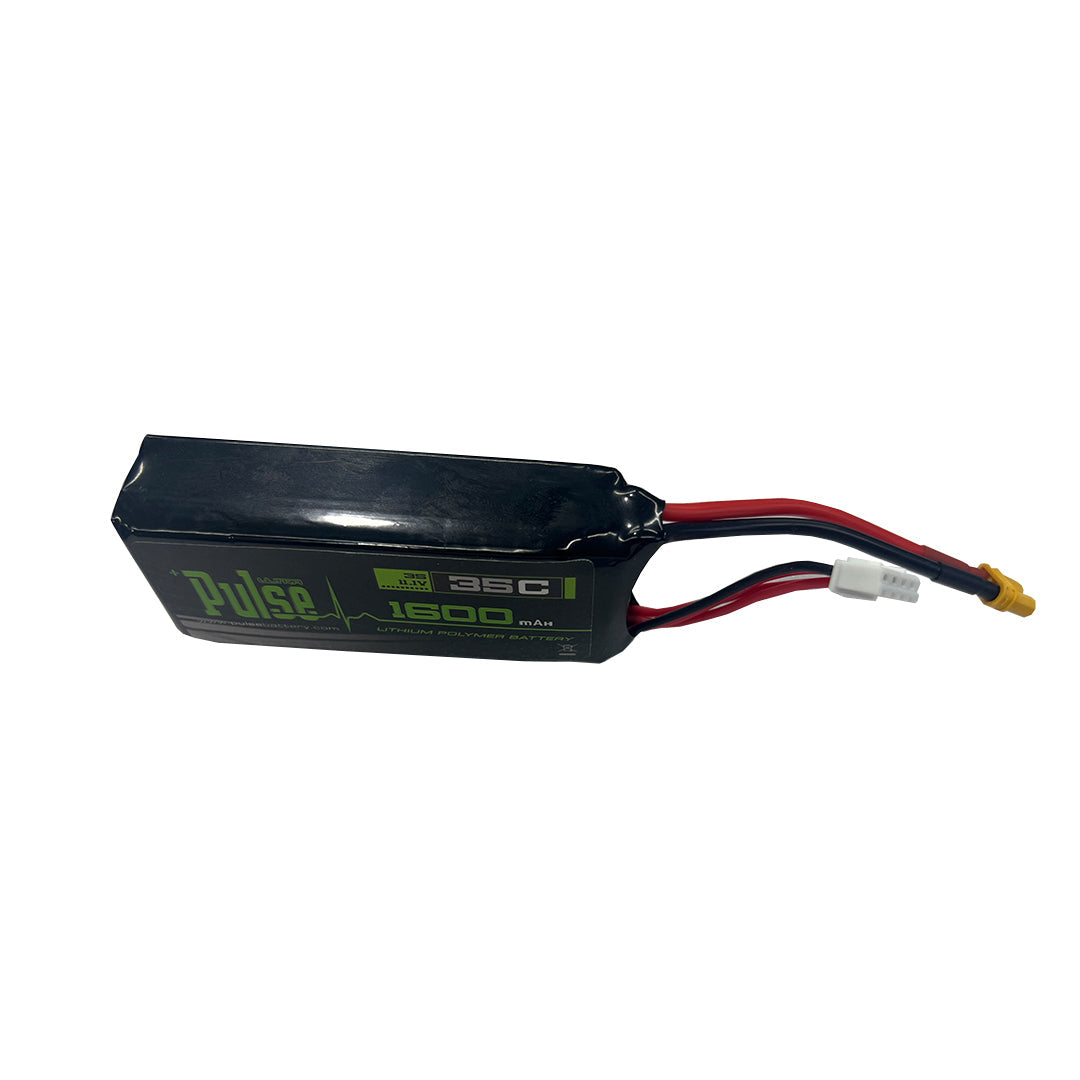 Pulse 1600mAh 35C 11.1V 3S Lipo Battery for Goosky E2 - XT30