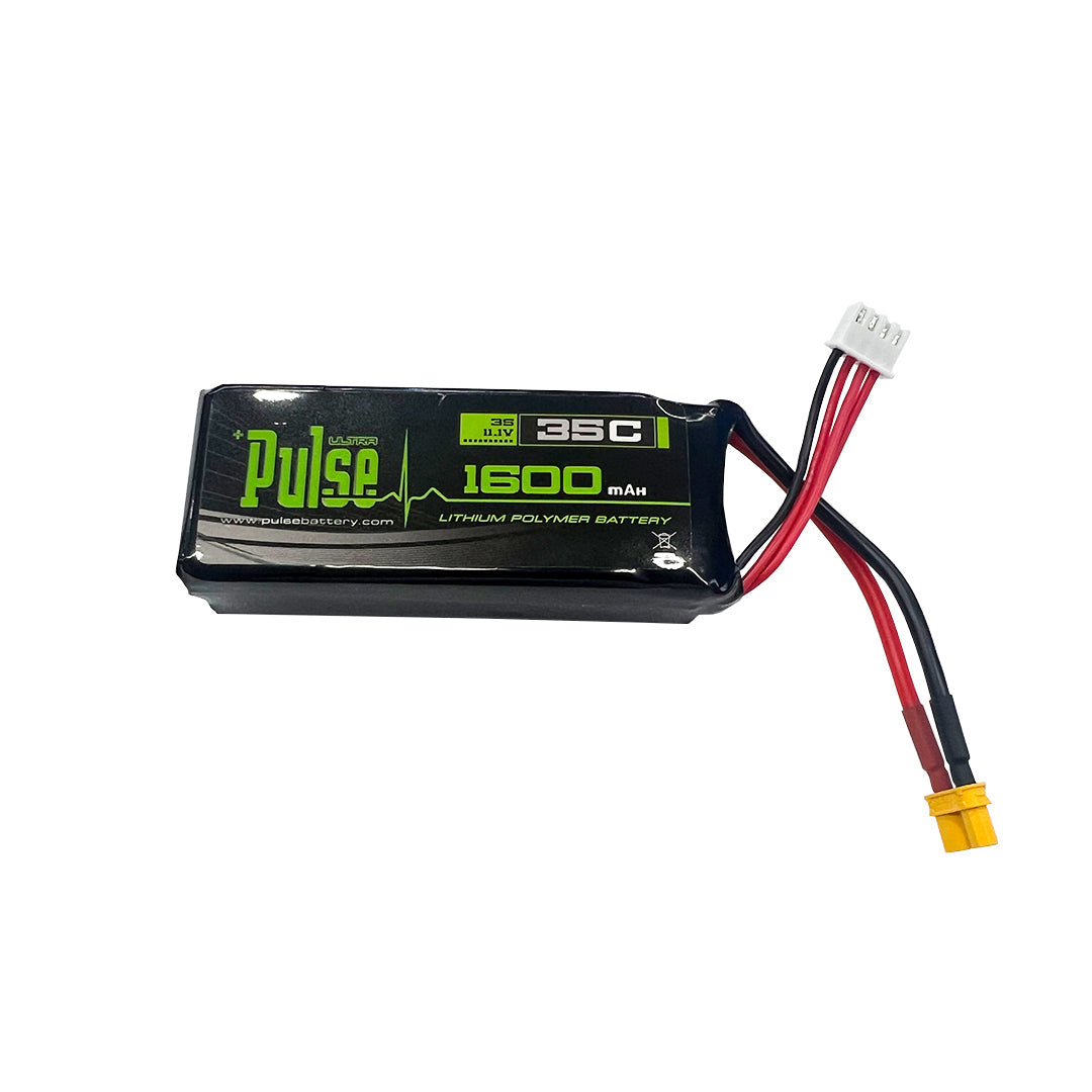 Pulse 1600mAh 35C 11.1V 3S Lipo Battery for Goosky E2 - XT30