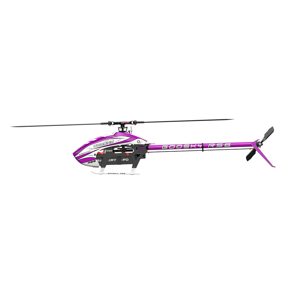 Goosky Legend RS6 Helicopter Kit w/o Blades - Purple (Unassembled)
