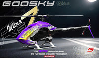 Goosky RS7 ULTRA Helicopter Kit with Azure 700/105 Blades - Purple