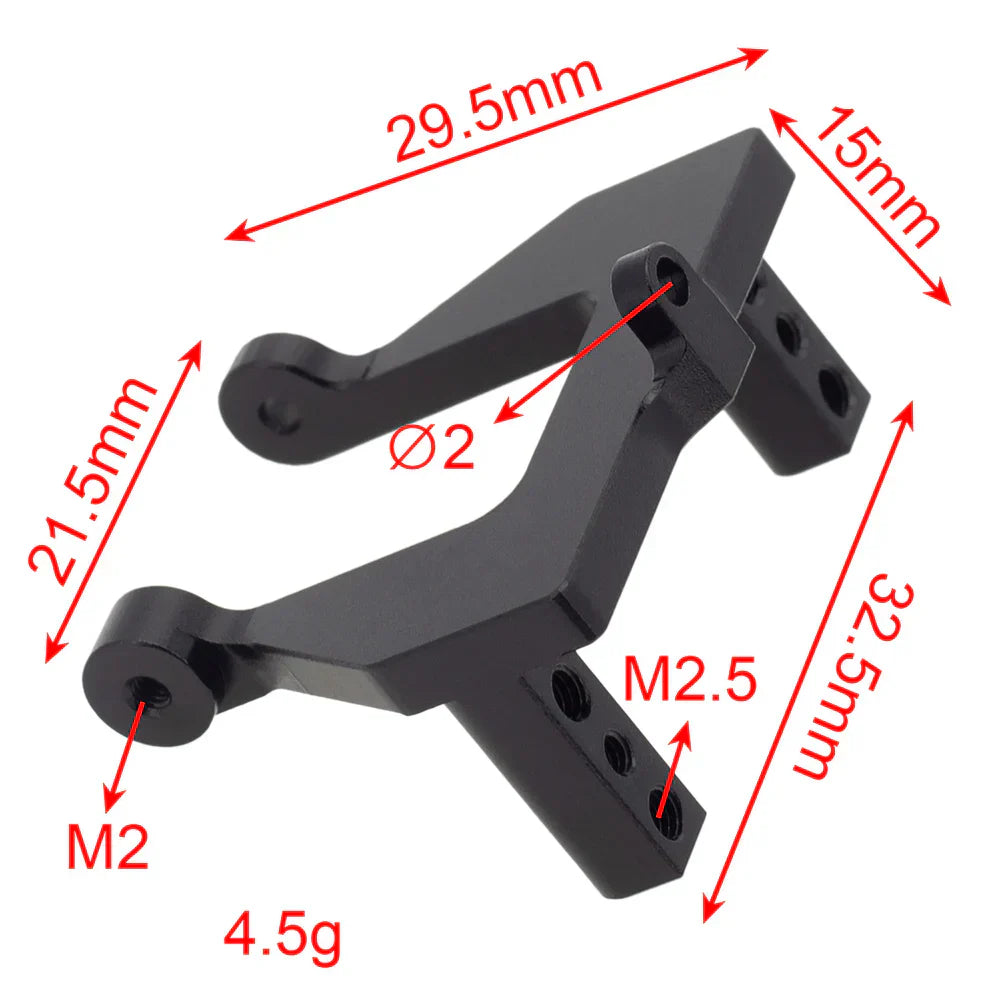 MEUS Racing Redcat Ascent 18 Aluminum Servo Mount for Ascent-18 1/18 RC Crawler Upgrades Parts