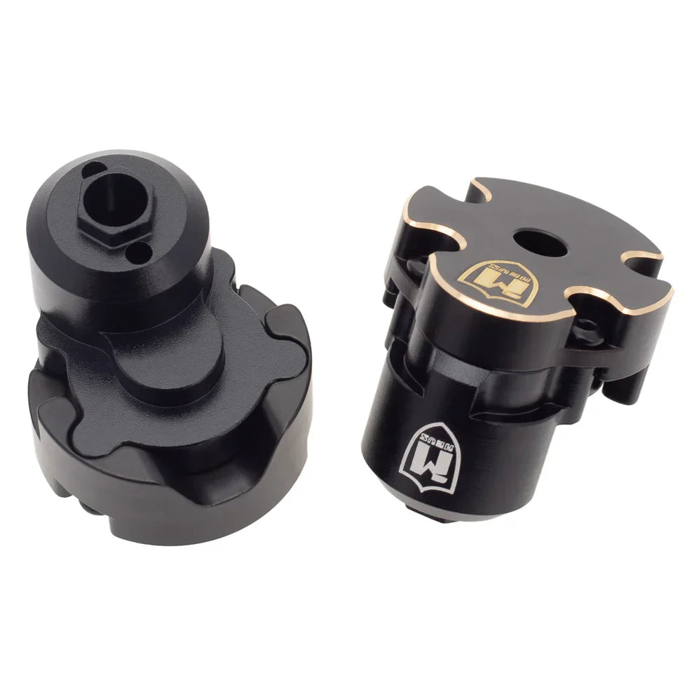 MEUS Racing Ascent 18 Brass Rear Axle Weights Cover for Redcat Ascent-18 1/18 RC Crawler Upgrades Parts