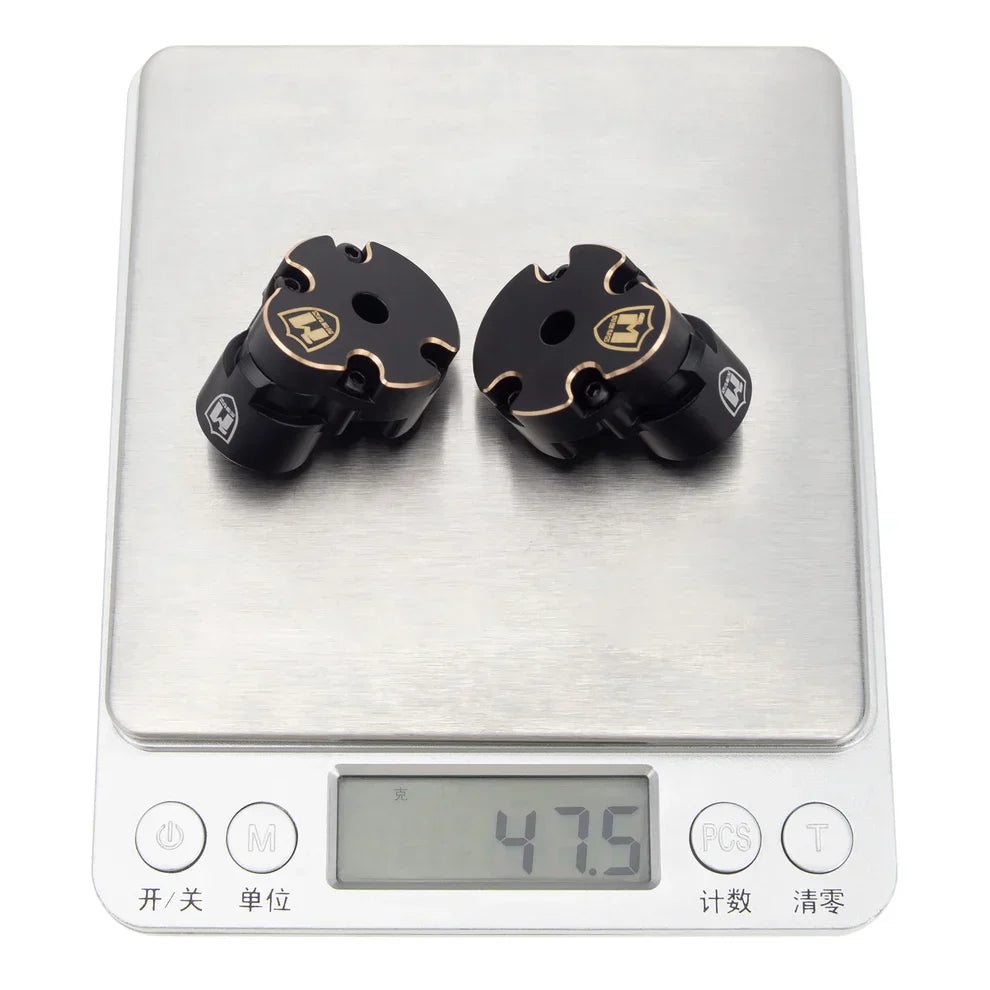 MEUS Racing Ascent 18 Brass Rear Axle Weights Cover for Redcat Ascent-18 1/18 RC Crawler Upgrades Parts