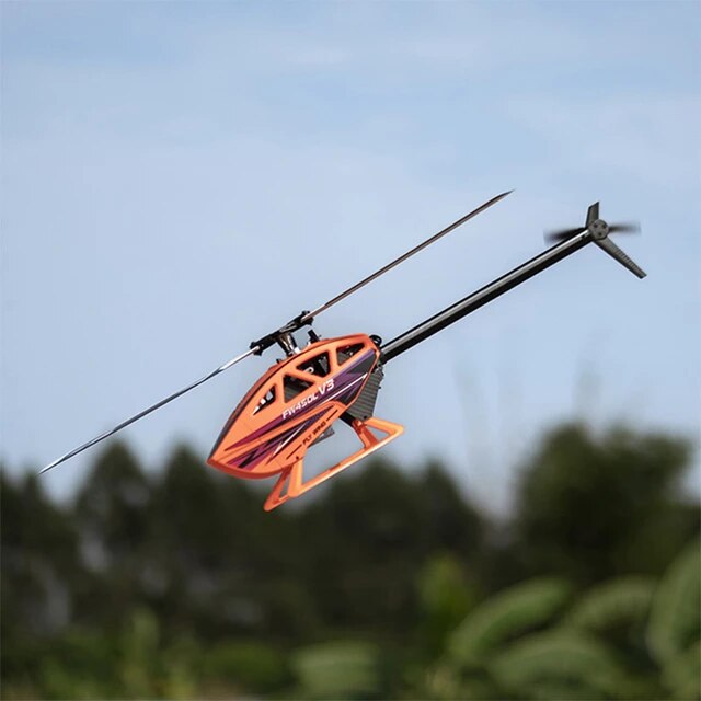 FW450 V3 Helicopter w/ H1-GPS Flight Controller ARTF (Orange) (w/o Battery and Charger) - HeliDirect