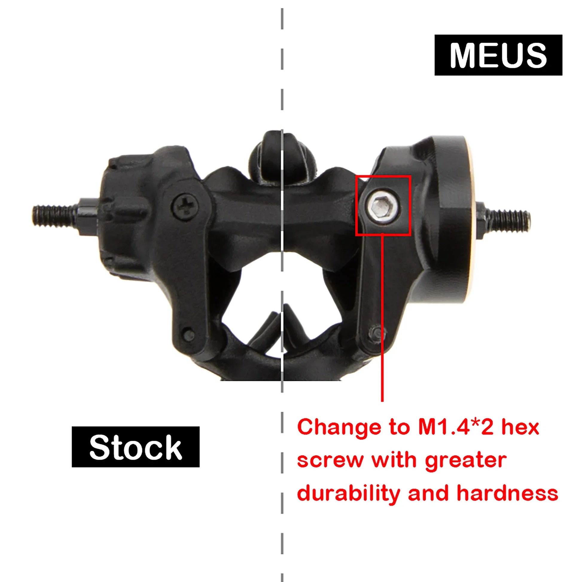 MEUS Racing SCX30 Brass Steering Knuckles for Axial SCX30