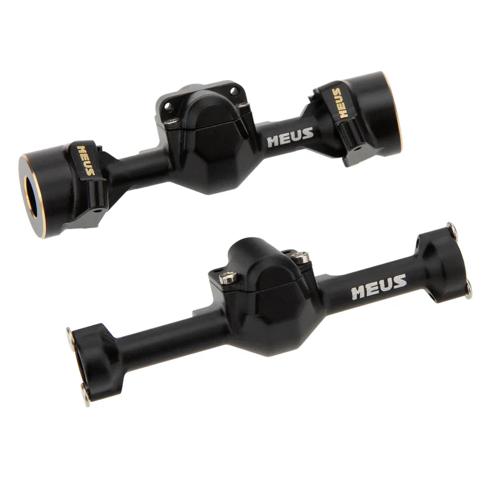 MEUS Racing SCX30 Axle Housing with Diff Covers and Steering Knuckles for Axial SCX30