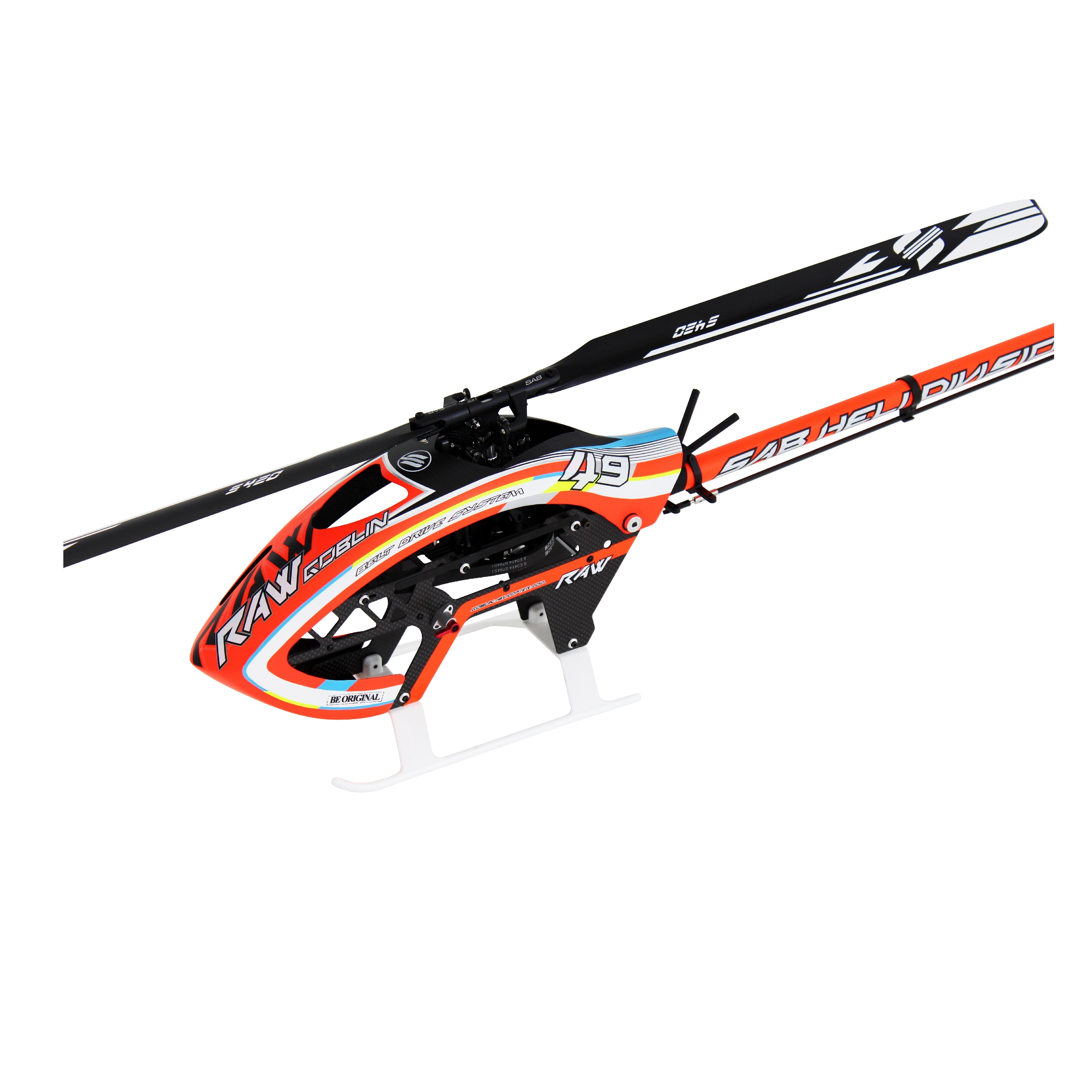 SAB Goblin Raw 420 Competition Helicopter Kit - With Main & Tail Blades - HeliDirect