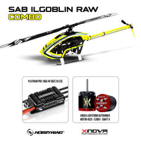 SAB ilGoblin 700 Raw with Xnova Motor4525 - 530KV and HobbyWing 180A HV SBEC V5 ESC Combo