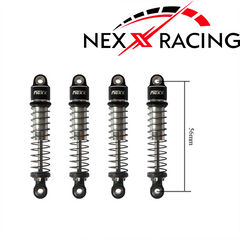 Nexx Racing Oil Shock (4pcs) for 1/18 TRX-4M - BLACK - HeliDirect