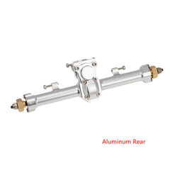 MEUS Racing 1/24 RC Crawler Car CNC Aluminum Front and Rear Axle for SCX24 90081 C10 1/24 RC Crawler Car CNC Aluminum Front and Rear Axle for SCX24 90081 C10 Jeep (Silver)