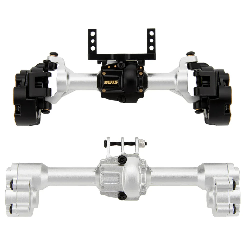 MEUS Racing Ascent-18 Apex Portal Axle Housings with Diff Covers Steering Knuckles for 1/18 Redcat Ascent-18 Apex