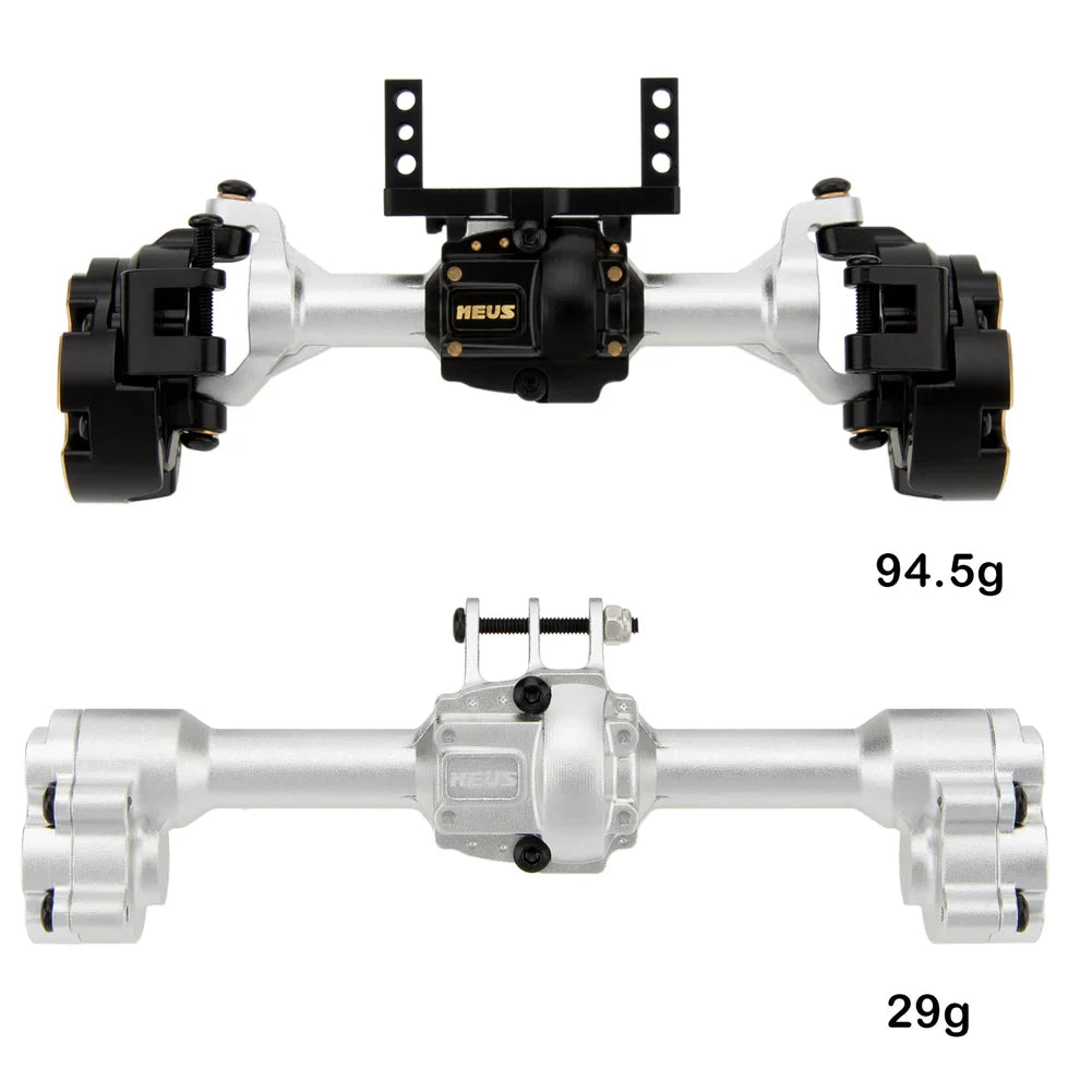 MEUS Racing Ascent-18 Apex Portal Axle Housings with Diff Covers Steering Knuckles for 1/18 Redcat Ascent-18 Apex