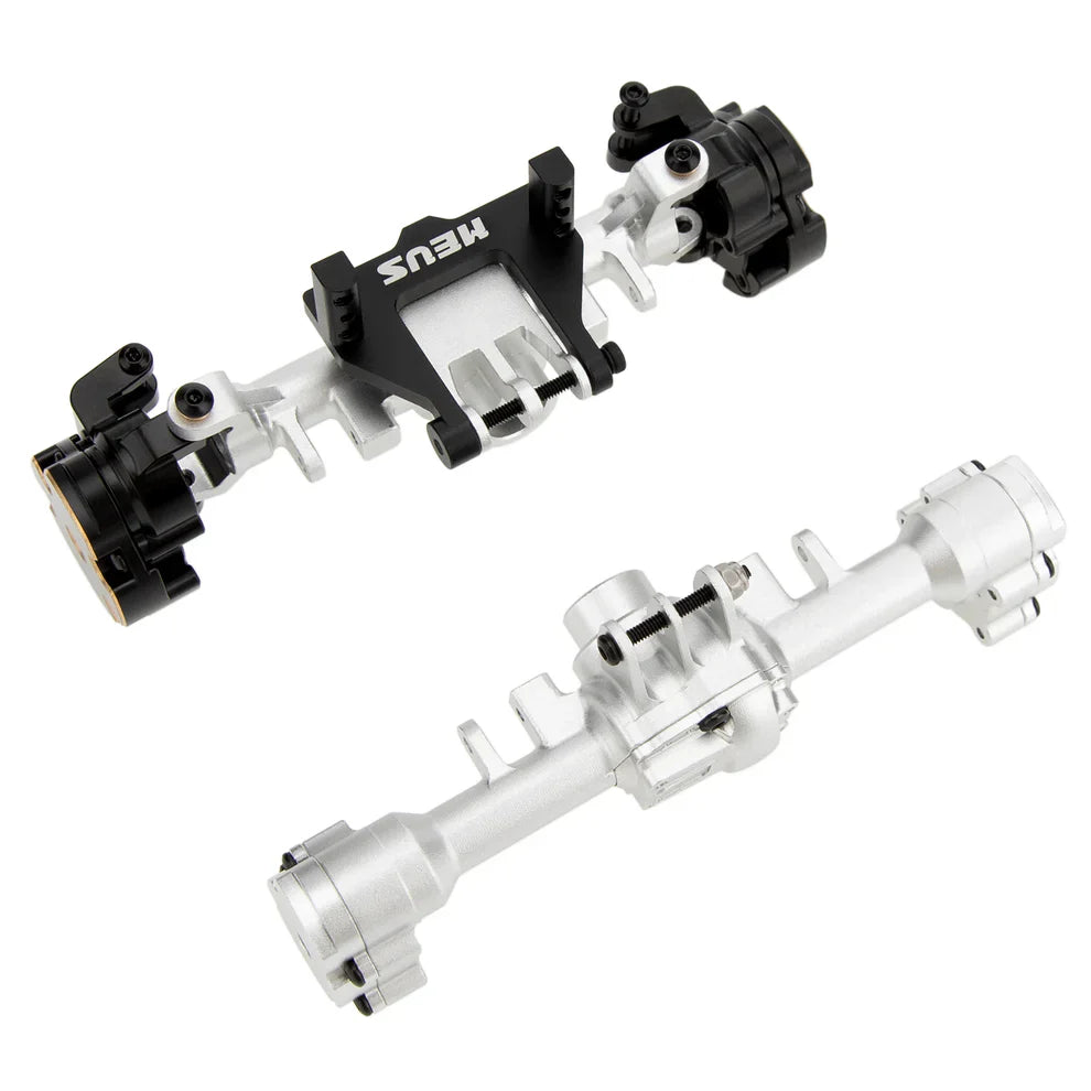 MEUS Racing Ascent-18 Apex Portal Axle Housings with Diff Covers Steering Knuckles for 1/18 Redcat Ascent-18 Apex