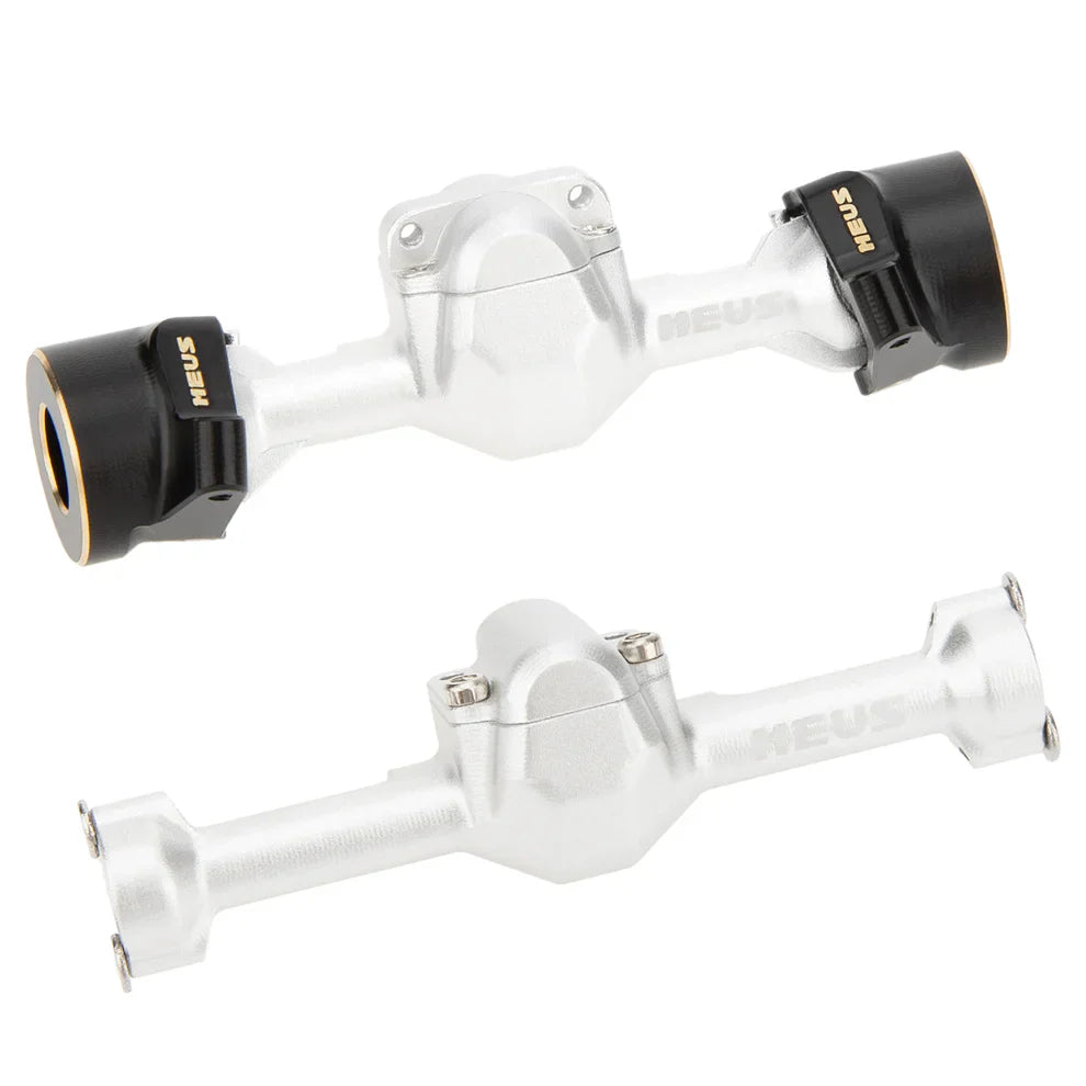 MEUS Racing SCX30 Axle Housing with Diff Covers and Steering Knuckles for Axial SCX30