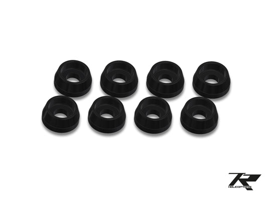 Tron 5.8/7.0/Nitron Black Anodized 3mm Washer (8pcs) - HeliDirect