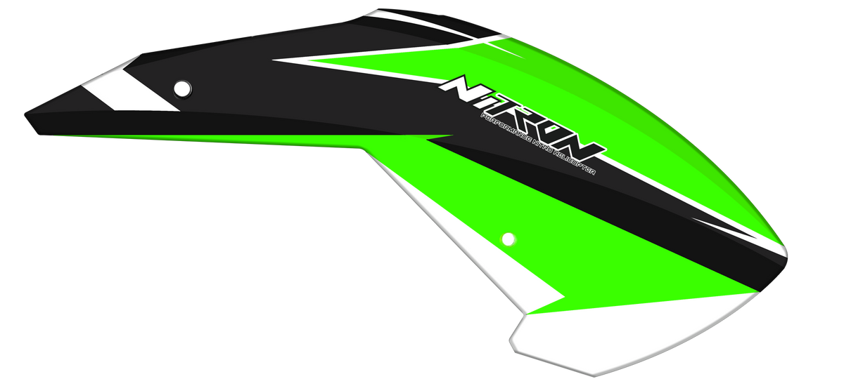 Tron Nitron Black Green Canopy - HeliDirect