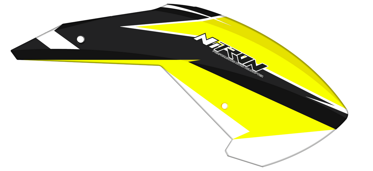 Tron Nitron Black Yellow Canopy - HeliDirect