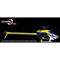 Tron 7.0 Dnamic PRO Helicopter Kit (w/o Blades) - Blue Neon Yellow