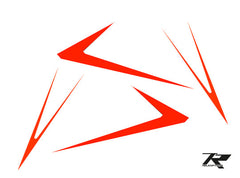 Tron 7.0 ADVANCE Stickers Set Orange Frame And Tail Fin - HeliDirect